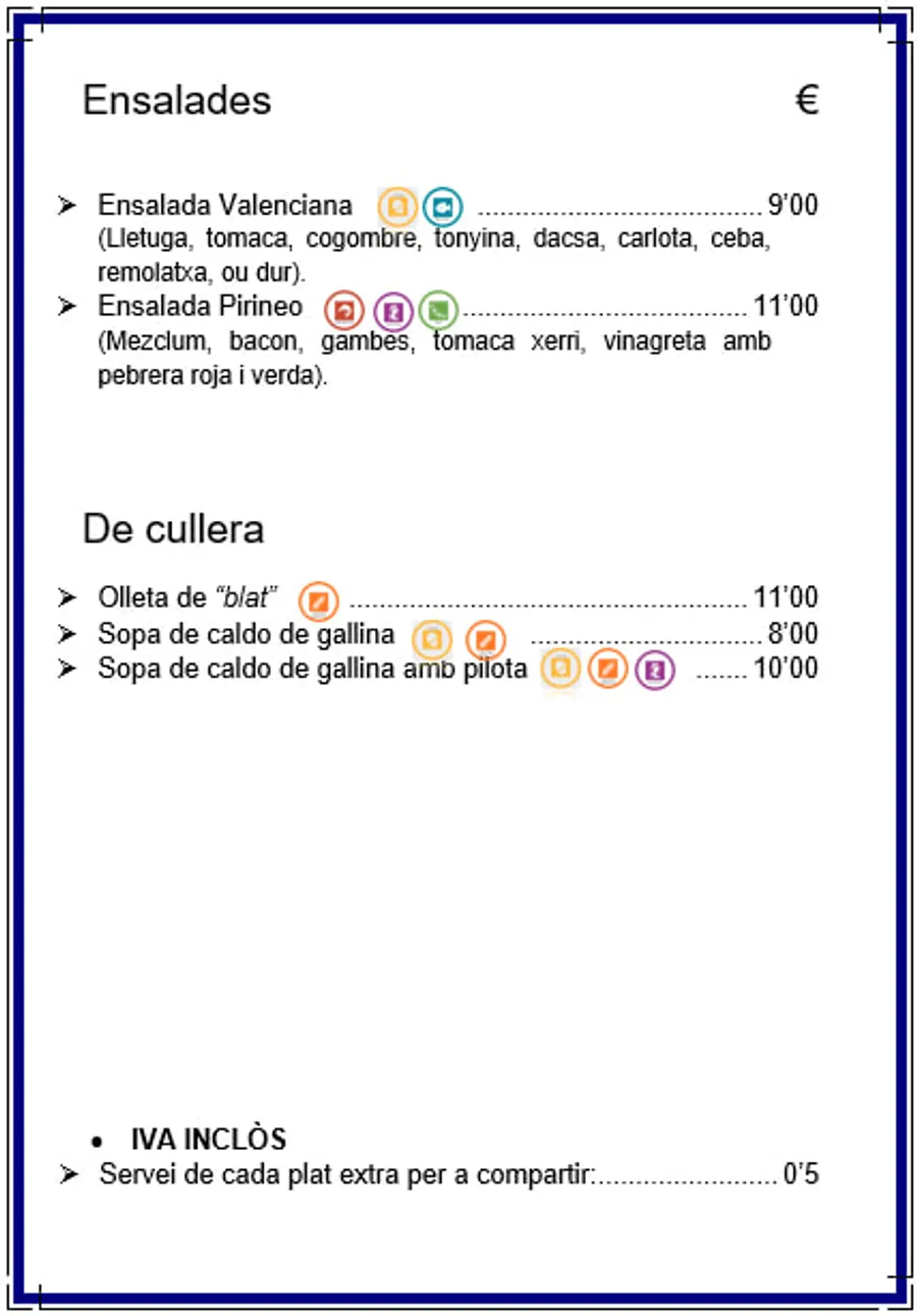 Carta de sopes i guisats