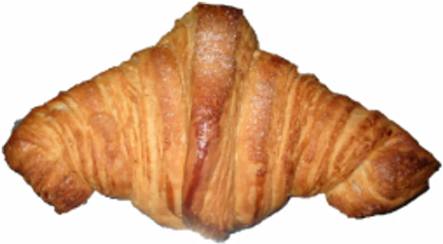 Croissant de masa casera para el desayuno