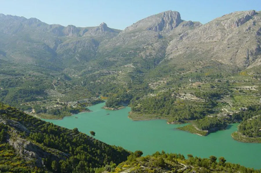 Vista del barranco de Guadalest encajonado